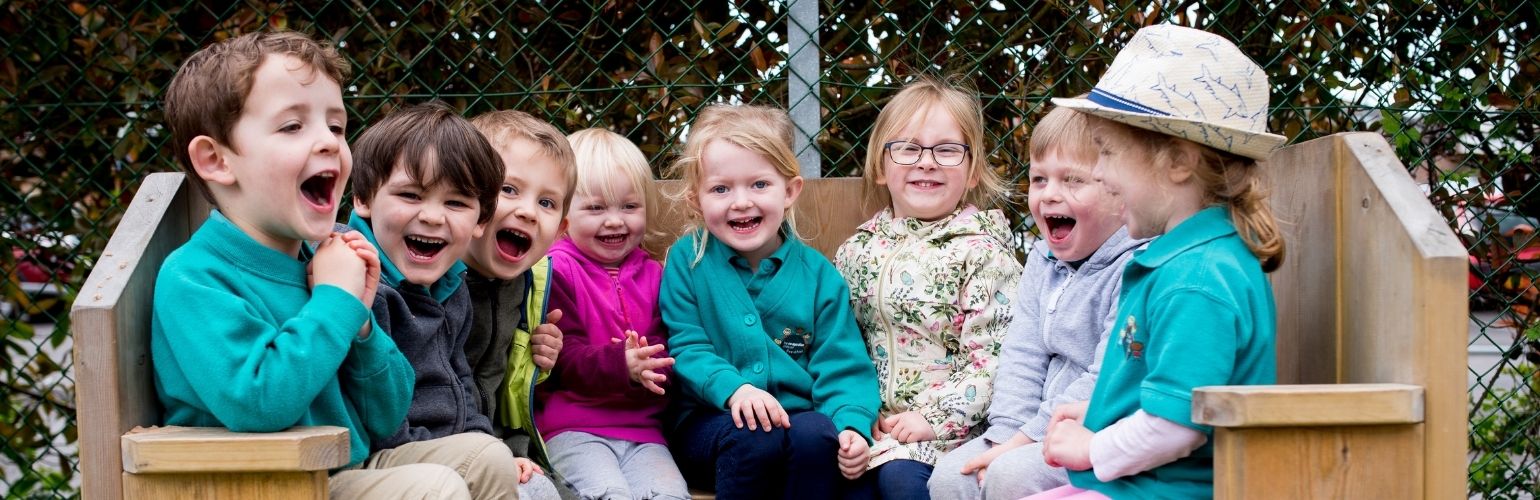 Children in garden Children in garden